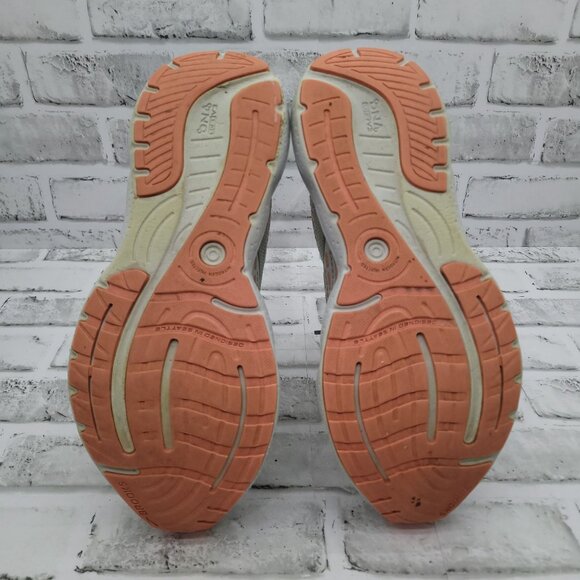 Brooks Glycerin 20 Running Sneakers WIDE Women's Size 10 Gray Teal Coral - READ - Picture 7 of 8